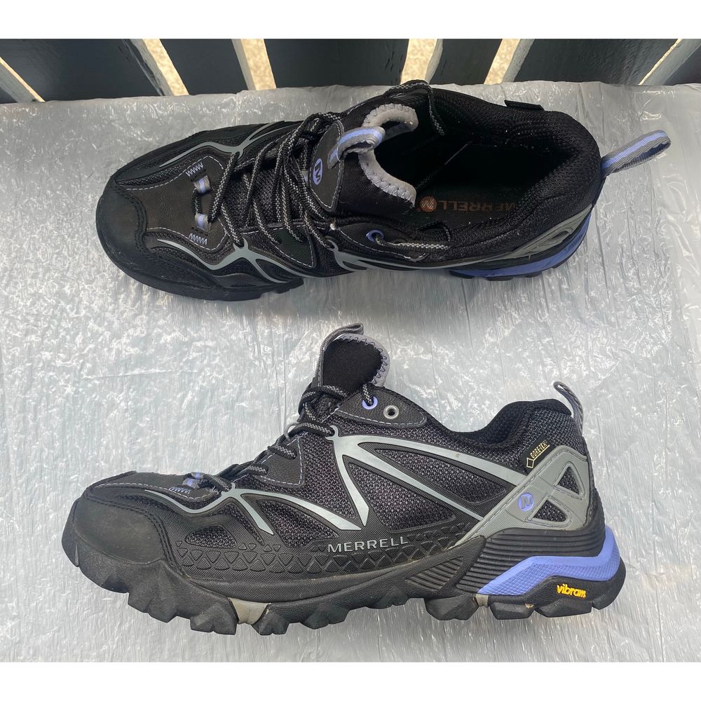 Merrell Women’s Capra Sport Gore-Tex Black Lace-Up Hiking Shoes Sz 10 US - Picture 2 of 10
